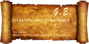 Glattfelder Engelhard névjegykártya